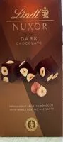 Mängden socker i Nuxor with dark chocolate