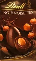 Mängden socker i Oeufs chocolat noir noisettes