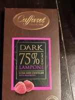 Mängden socker i Dark 75% lampone