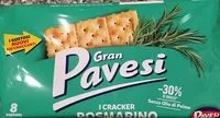 Mängden socker i Gran Pavesi Crackers Rosmary 280G