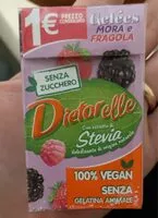 Mängden socker i Dietorelle Stevia mora & fragola