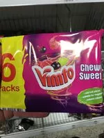 Mängden socker i Vimto chewy sweets