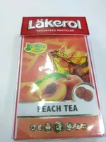 Mängden socker i Läkerol Sugarfree Pastilles Peach Tea