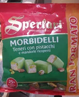 Mängden socker i Morbidelli teneri con pistacchi e mandorle ricoperti