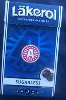 Mängden socker i Läkerol Sugarfree Pastilles