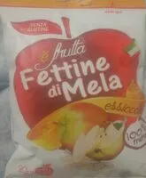 Mängden socker i Fettine di mela essiccate