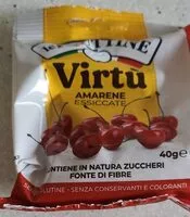 Mängden socker i Virtú amarene essiccate