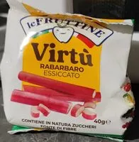 Mängden socker i Virtù rabarbaro essiccato