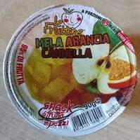 Mängden socker i Le fruttine mela arancia e cannella