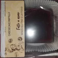 Mängden socker i Cheesecake mirtillo