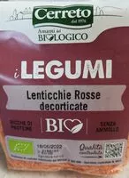 Mängden socker i lenticchie rosse decorticate