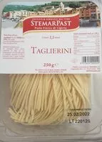 Mängden socker i Taglierini freschi all'uovo