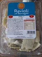 Mängden socker i Ravioli alle borragini