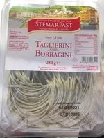 Mängden socker i Taglierini alle borragini