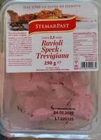 Mängden socker i Ravioli speck e trevigiana