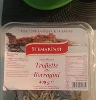 Mängden socker i Trofiette alle borragini