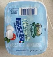 Mängden socker i Mozzarella fior di latte