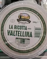 Mängden socker i La ricotta della Valtellina