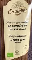 Mängden socker i Pastesbiologiques completes de semoule de ble dur