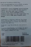 Mängden socker i Bruschette speck e pepe 750gr