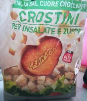 Mängden socker i crostini per insalate e zuppe