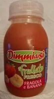 Mängden socker i Frullato fresco fragola e banana