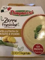 Mängden socker i Dimmi di sì vellutata di patate e porri
