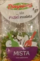 Mängden socker i Maxi insalata mista con valeriana