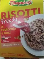 Mängden socker i Risotti freschi al radicchio e noci