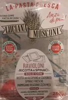 Mängden socker i Ravioloni ricotta e spinaci