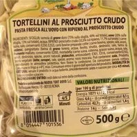 Mängden socker i Tortellini al prosciutto crudo