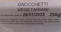 Mängden socker i Gnocchetti vegetariani