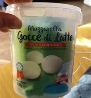 Mängden socker i Mozzarelle gocce di latte