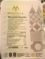 Mängden socker i Mozzarrella Bocconi