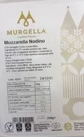 Mängden socker i Mozzarella nodino