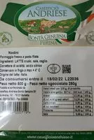 Mängden socker i Nodini mozzarella