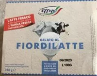Mängden socker i Gelato al FIORDILATTE