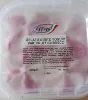 Mängden socker i Gelato gusto yogurt var.frutti di bosco