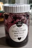 Mängden socker i Confettura mirtillo