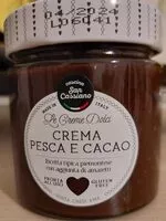 Mängden socker i Crema pesca e cacao