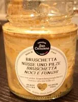 Mängden socker i Bruschetta nüsse und pilze