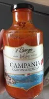 Mängden socker i Campania sugo con mozzarella