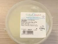 Mängden socker i Mozzarella di bufala