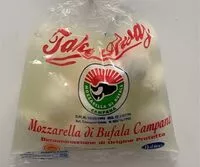 Mängden socker i Mozzarella di Bufala Campana