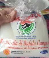Mängden socker i Mozzarella di bufala campana