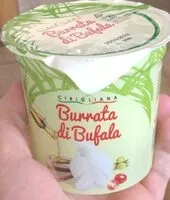 Mängden socker i Burrata di bufala