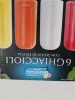 Mängden socker i Ghiaccioli