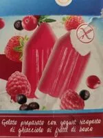 Mängden socker i Gelato yogurt e frutti di bosco
