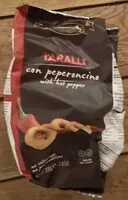 Mängden socker i Taralli con peperoncino with hot pepper