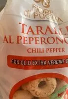 Mängden socker i Taralli al peperoncino